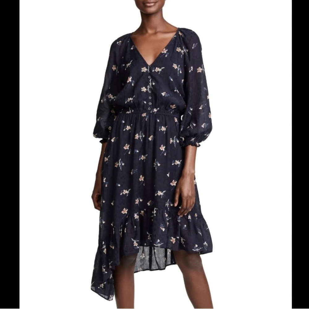 Joie floral asymmetrical dress